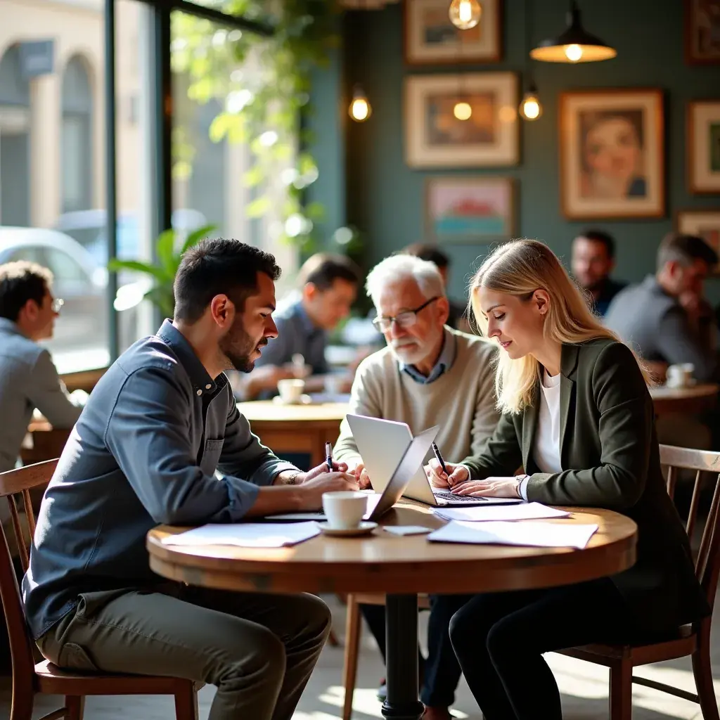 Professional business solutions illustration